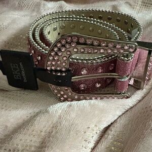 BKE Pink Rhinestone Belt